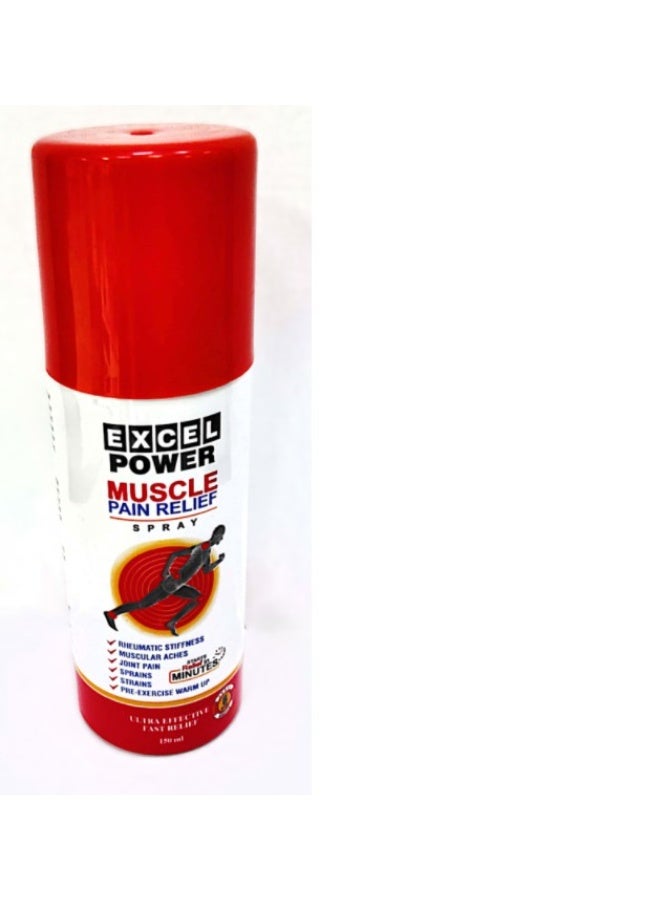 Excel Power Muscle Pain Relief Spray 150ml | Fast Acting & Deep Relief - Image 2